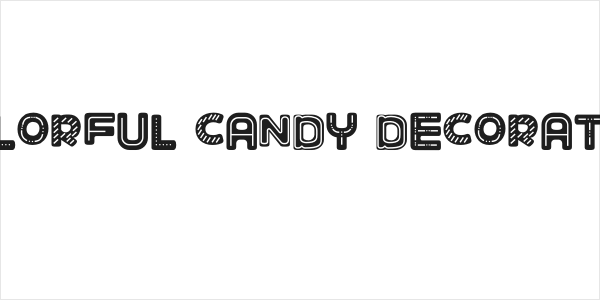 COLORFUL CANDY DECORATED Logo