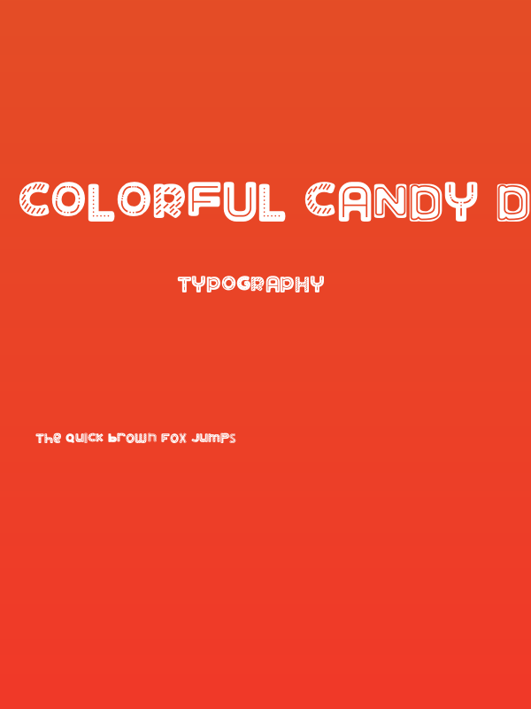 COLORFUL CANDY DECORATED Poster