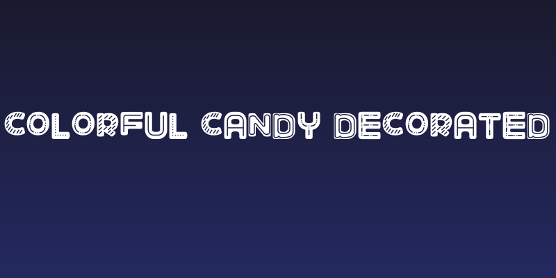 COLORFUL CANDY DECORATED Social Header