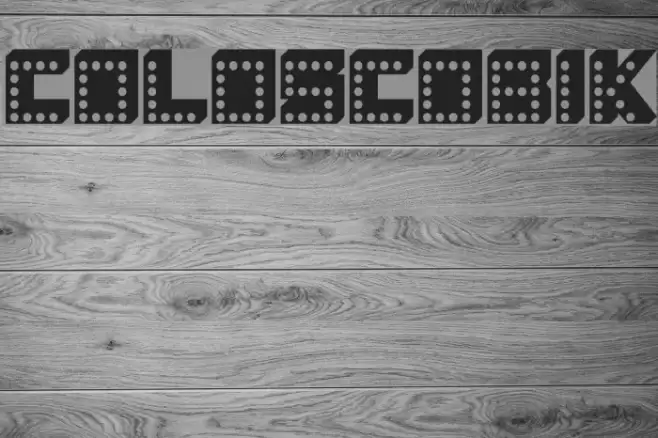 COLOSCOBIK Font examples