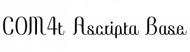 COM4t Ascripta Base  Fuentes Gratis Descargar