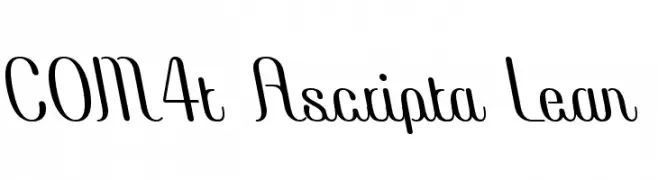 COM4t Ascripta Lean  Fuentes Gratis Descargar