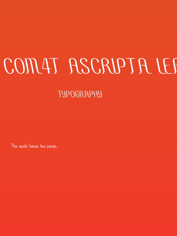 COM4t Ascripta Lean Poster