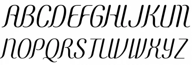 COM4t Ascripta Oblique Шрифта ВЕРХНИЙ