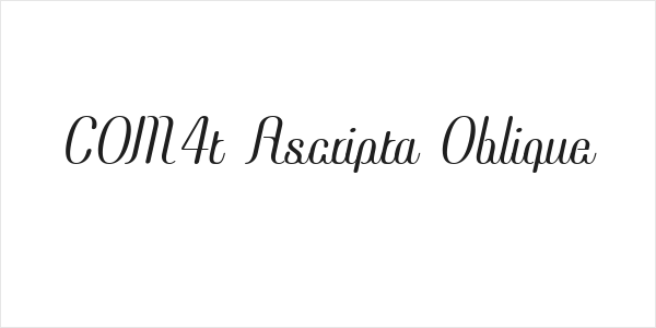 COM4t Ascripta Oblique Logo