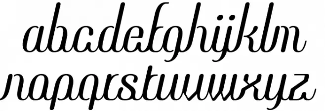 COM4t Ascripta Oblique Font LOWERCASE