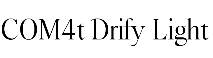COM4t Drify Light Font