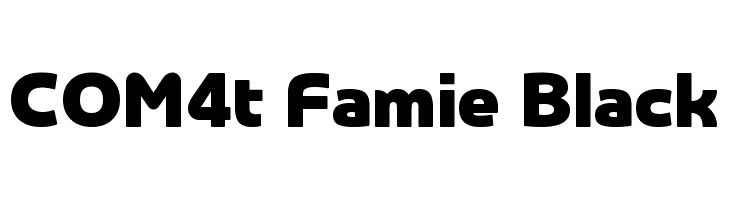COM4t Famie Black  Frei Schriftart Herunterladen