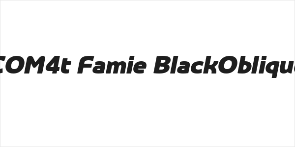 COM4t Famie BlackOblique Logo