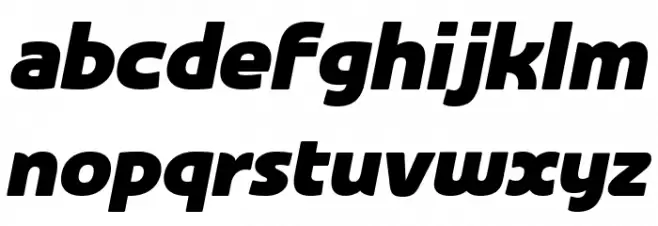 COM4t Famie BlackOblique フォント 小文字