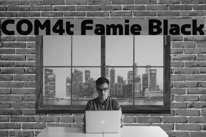 COM4t Famie Black Font examples