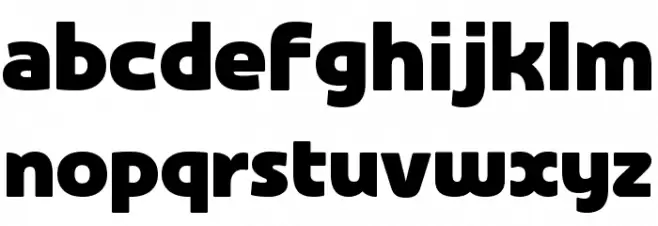 COM4t Famie Black Font LOWERCASE