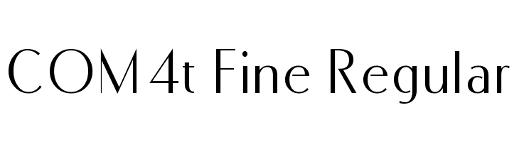 COM4t Fine Regular Font