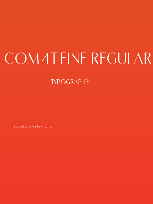 COM4t Fine Regular Poster