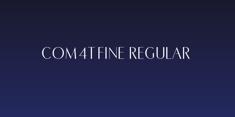 COM4t Fine Regular Social Header