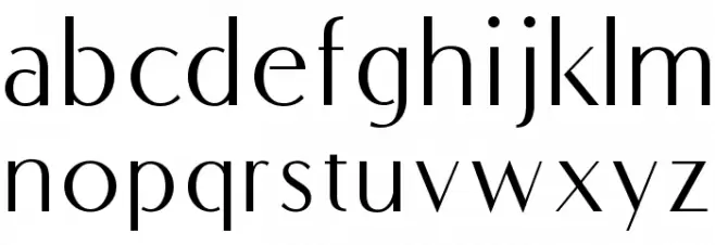 COM4t Fine Regular Schriftart Kleinbuchstaben