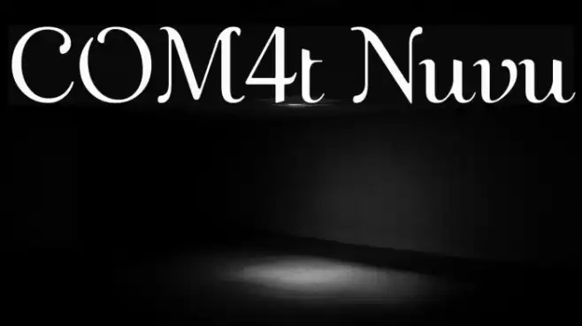 COM4t Nuvu Font examples