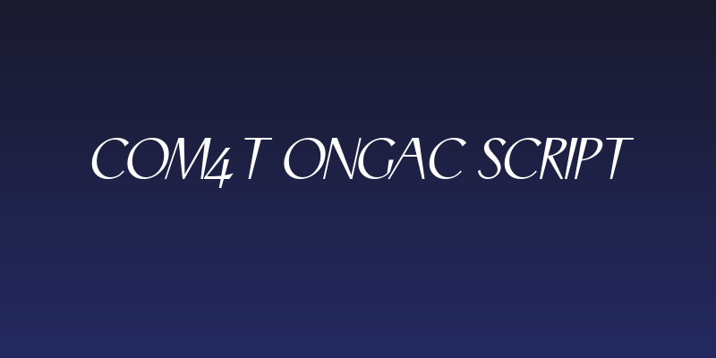 COM4t Ongac Script Social Header