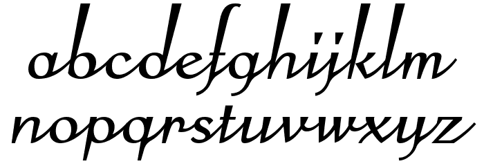 COM4t Ongac Script Font LOWERCASE