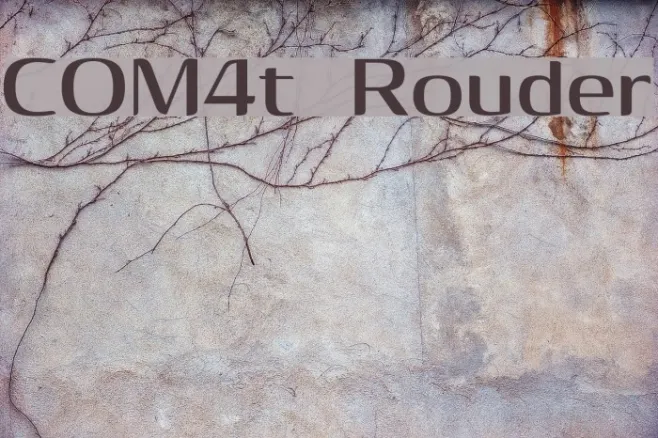 COM4t Rouder Example 1