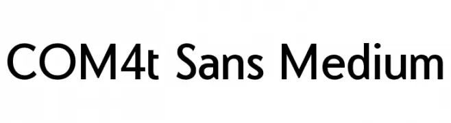 COM4t Sans Medium  font caratteri gratis