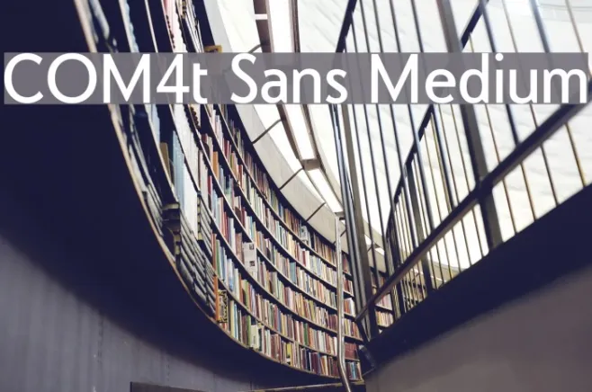 COM4t Sans Medium Example 2