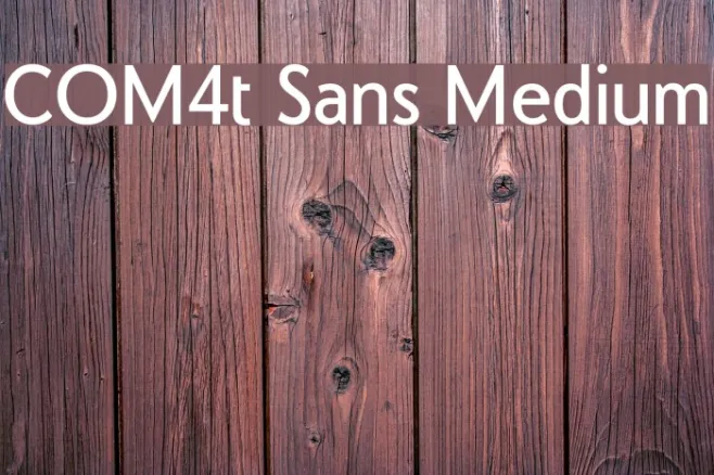 COM4t Sans Medium Example 3