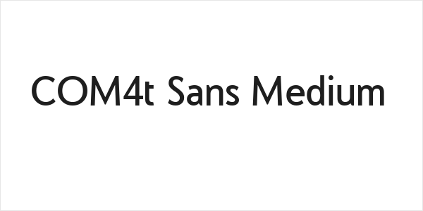 COM4t Sans Medium Logo