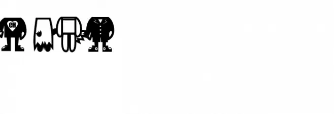 COMANDO X Schriftart Kleinbuchstaben
