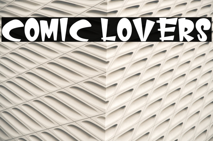 COMIC LOVERS Font examples