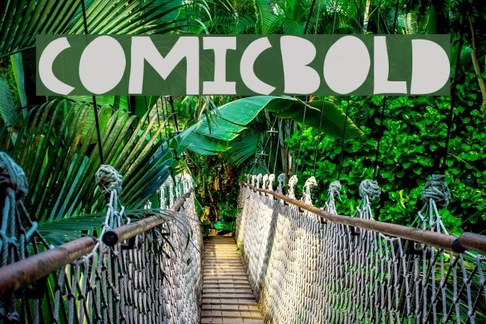 COMICBOLD Font examples