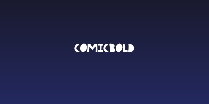 COMICBOLD Social Header