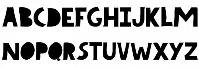 COMICBOLD フォント 小文字