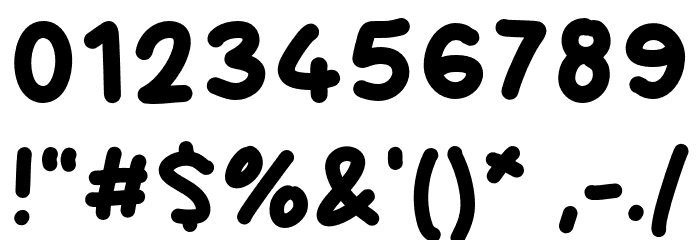 COMIKAN Font OTHER CHARS