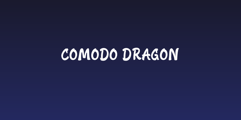 COMODO DRAGON Social Header