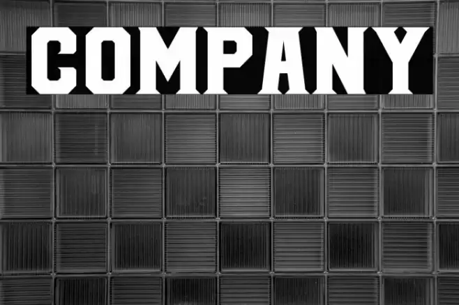 COMPANY Font examples