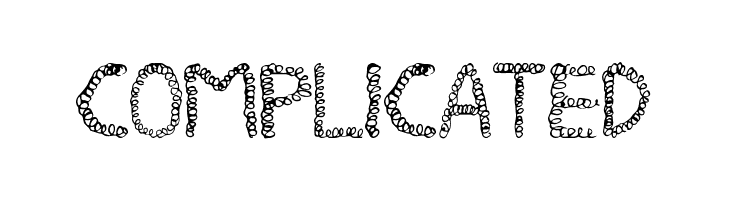 COMPLICATED  font caratteri gratis