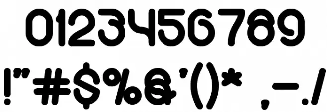 COMPUTER LOVE Font OTHER CHARS