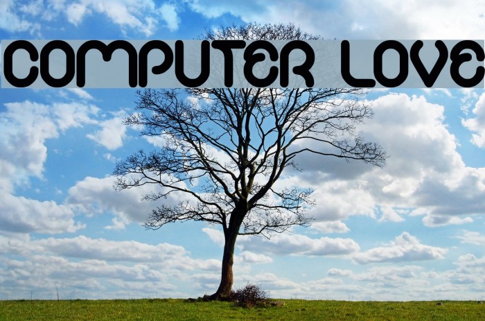 COMPUTER LOVE Font examples