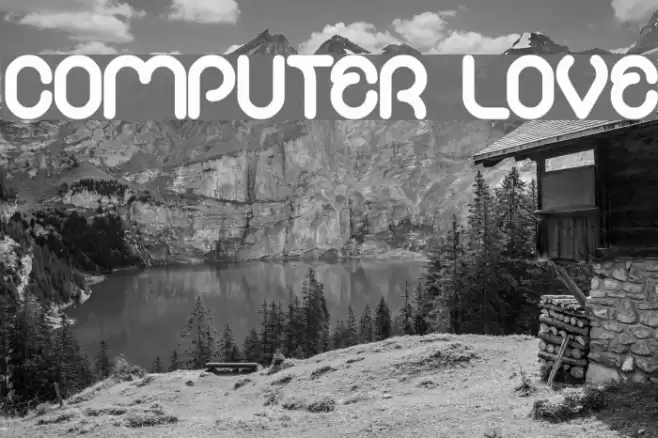 COMPUTER LOVE Font examples
