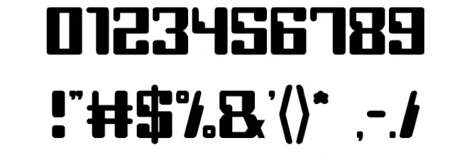 COMPUTER Robot Font OTHER CHARS