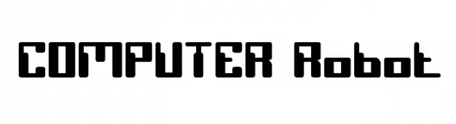 COMPUTER Robot  Frei Schriftart Herunterladen