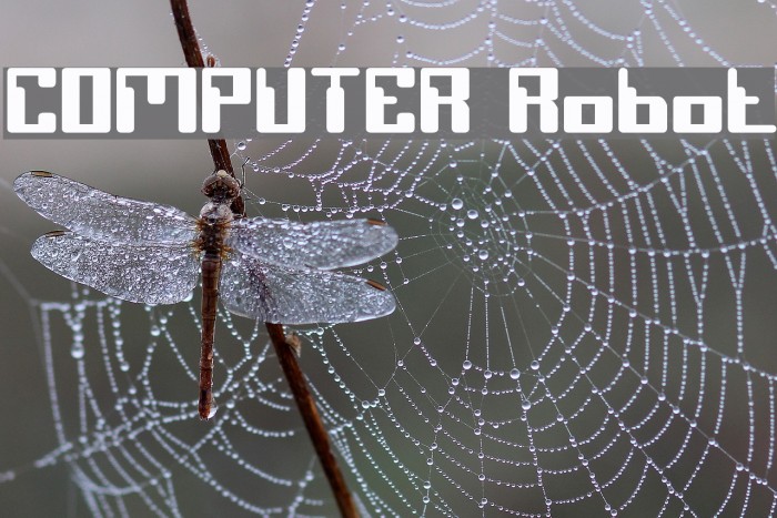 COMPUTER Robot Font examples