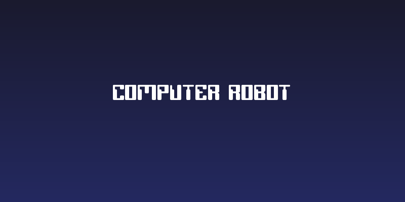 COMPUTER Robot Social Header