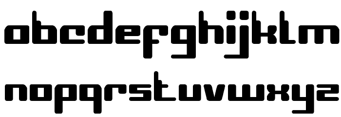 COMPUTER Robot Font LOWERCASE