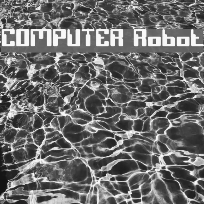 COMPUTER Robot Font examples