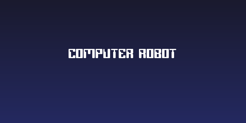 COMPUTER Robot Social Header