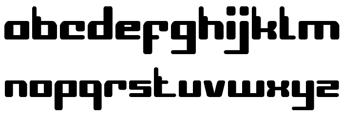 COMPUTER Robot Font LOWERCASE