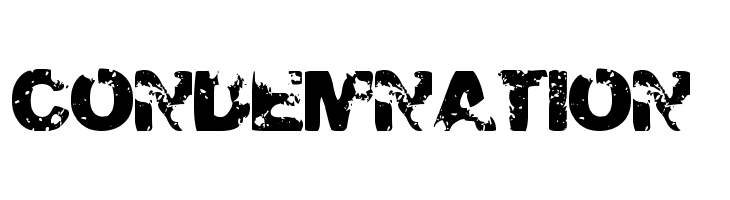 CONDEMNATION Font