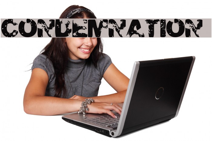 CONDEMNATION Font examples